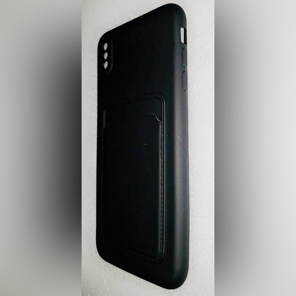 iPhone XS Silicone Case with Wallet | Black | NIP - Picture 3 of 7